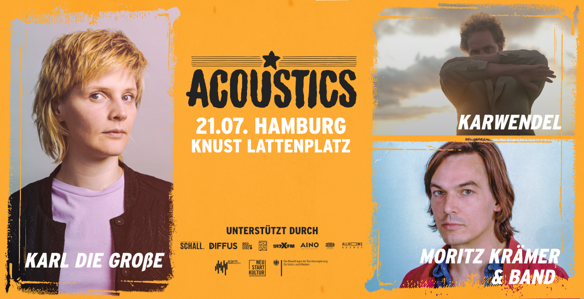 Tickets Moritz Krämer & Band, Karl die Große & Karwendel, Acoustics Hamburg in Hamburg