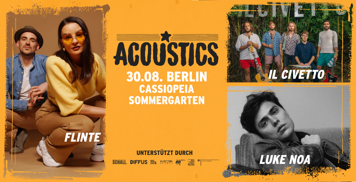 Tickets Il Civetto, Flinte & Luke Noa, Acoustics Berlin in Berlin