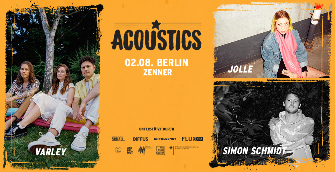 Tickets VARLEY | JOLLE | SIMONSCHMIDT, Acoustics Berlin in Berlin