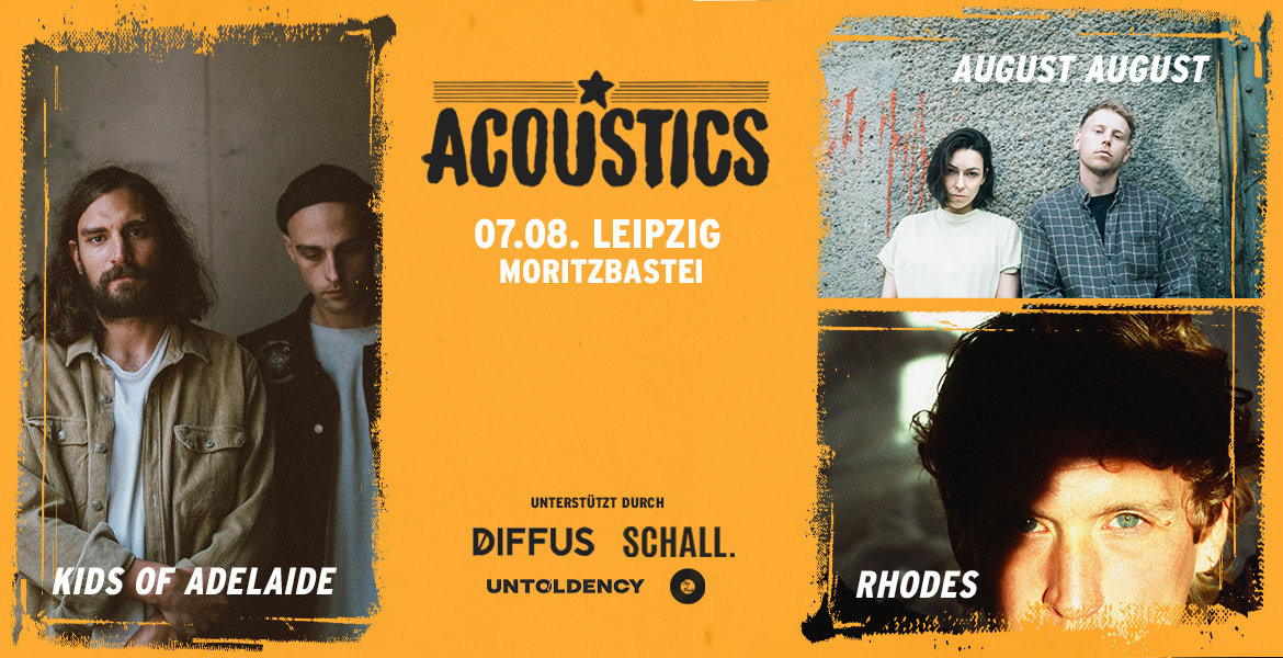 Tickets KIDS OF ADELAIDE | AUGUST AUGUST | RHODES, Acoustics Leipzig in Leipzig