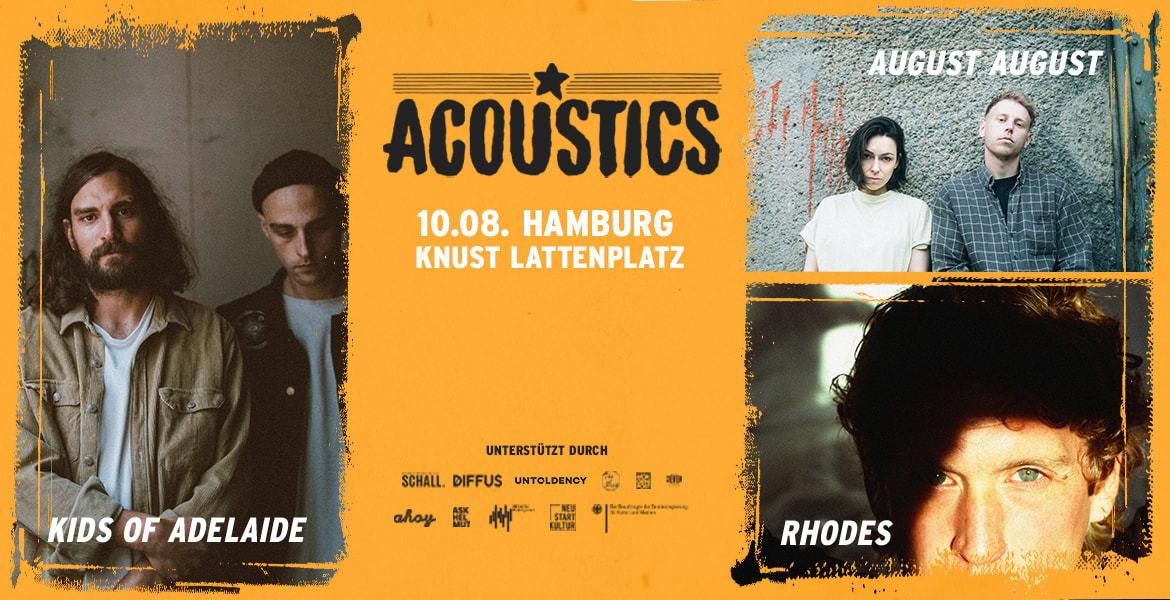 Tickets KIDS OF ADELAIDE | AUGUST AUGUST | RHODES, Acoustics Hamburg in Hamburg