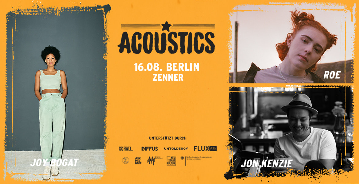 Tickets JOY BOGAT | ROE | JON KENZIE, Acoustics Berlin in Berlin