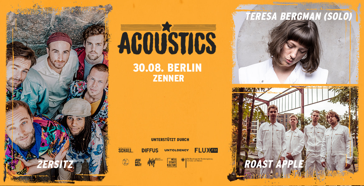 Tickets 2ERSITZ | ROAST APPLE | TERESA BERGMAN, Acoustics Berlin in Berlin