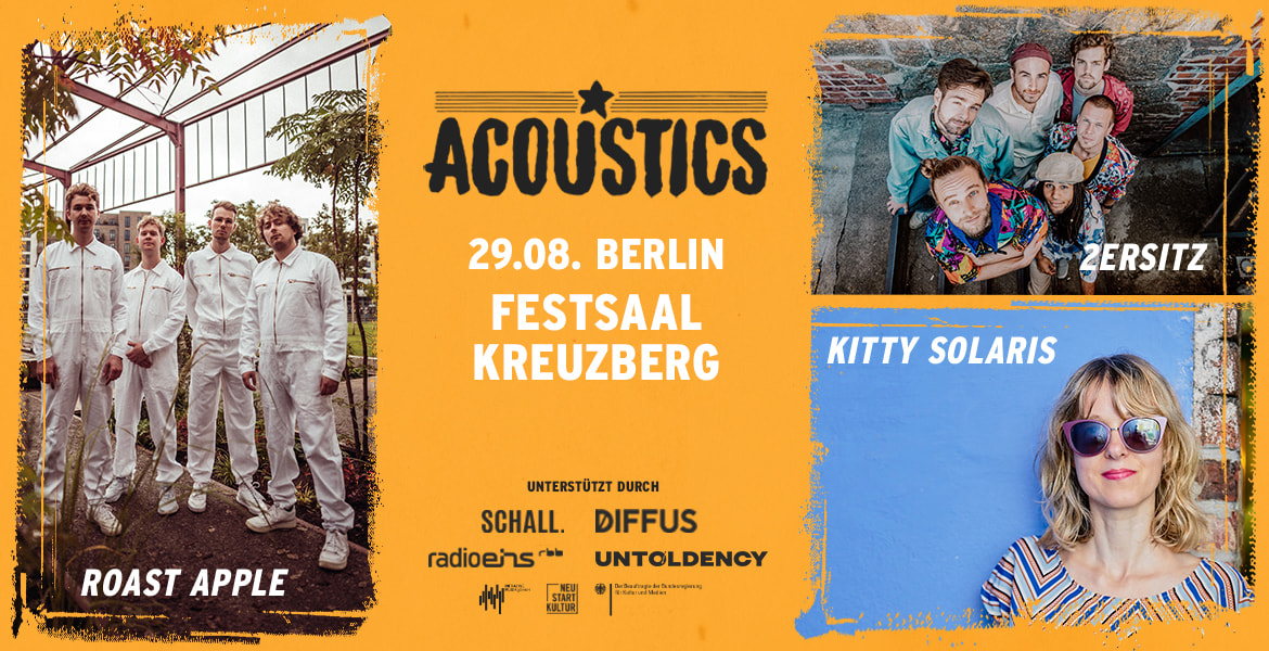 Tickets 2ERSITZ | ROAST APPLE | KITTY SOLARIS,  in Berlin