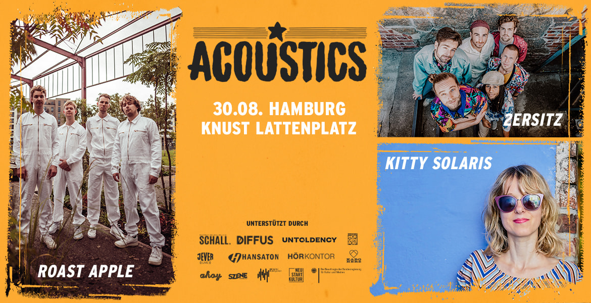 Tickets 2ERSITZ | ROAST APPLE | KITTY SOLARIS,  in Hamburg